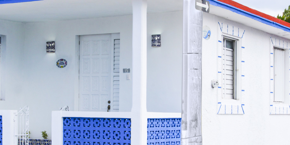 casa blanca tradicional en cozumel