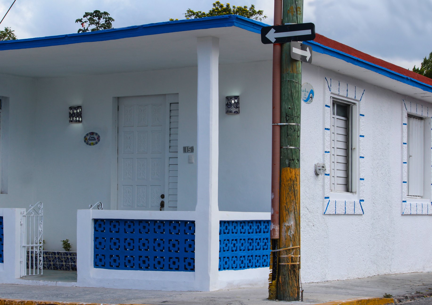 fachada de casa típica cozumeleña