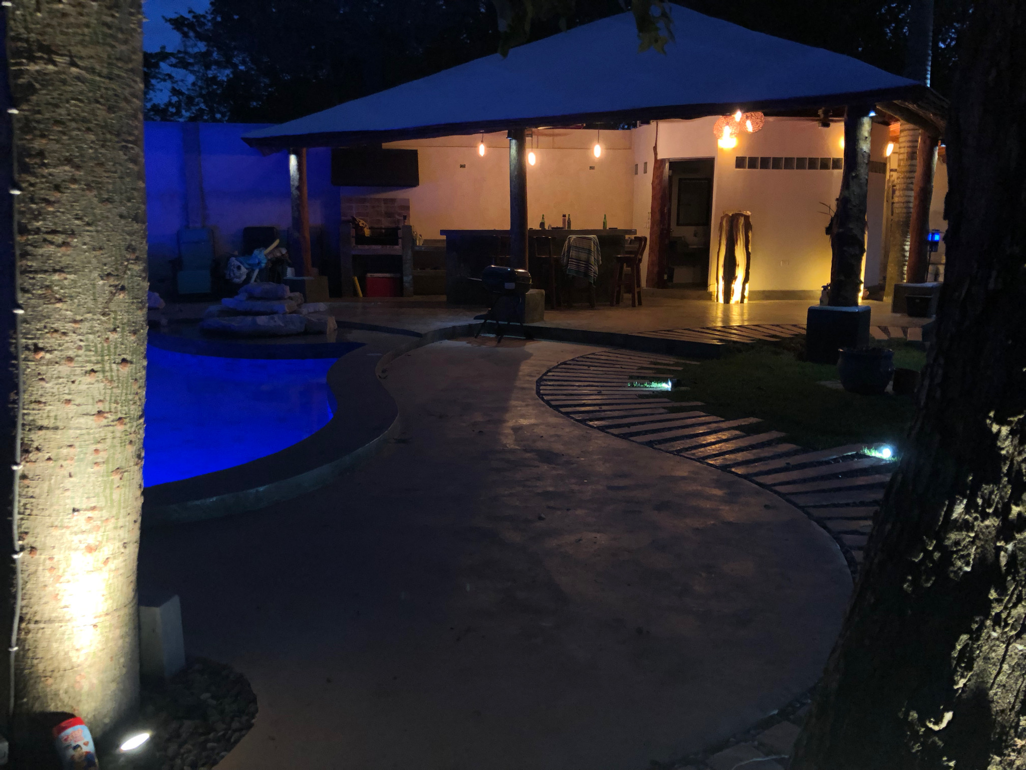 jardín construction
