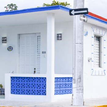 casa blanca tradicional en cozumel