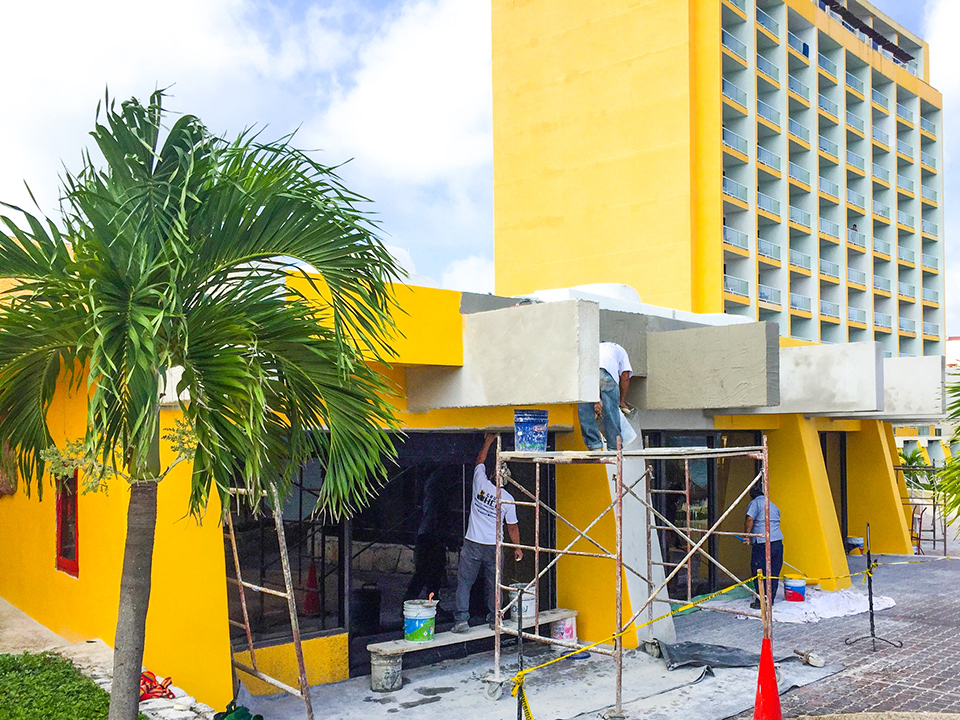 remodelación hotel meliá cozumel