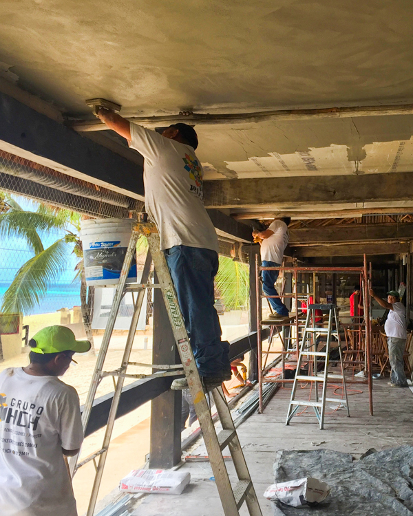 mantenimiento obra de remodelación hotel meliá cozumel