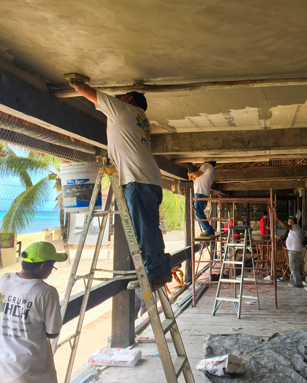 obra de remodelación hotel meliá cozumel