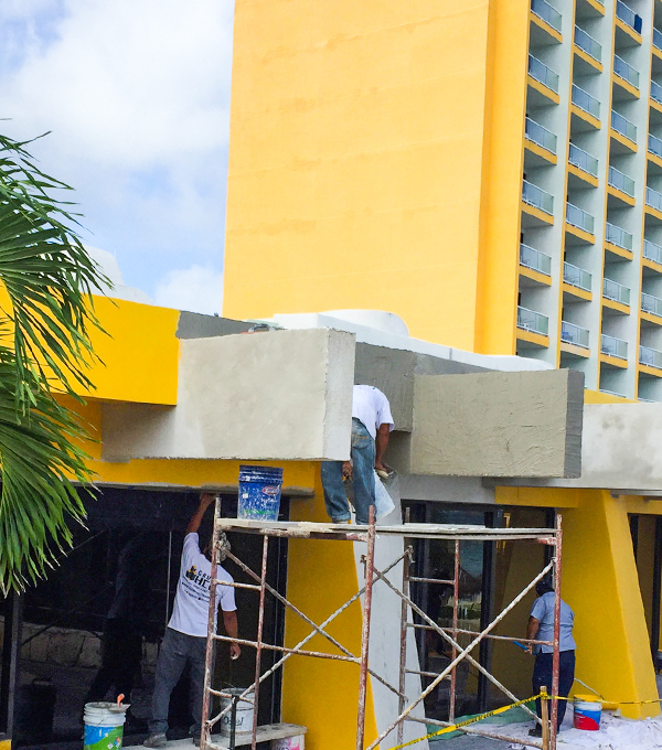 remodelación hotel meliá cozumel